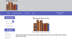 Desktop Screenshot of booksofaurora.com