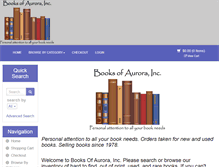 Tablet Screenshot of booksofaurora.com